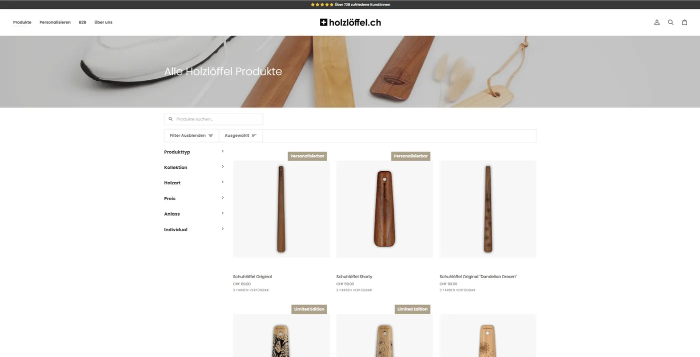 holzloeffel.ch Shop